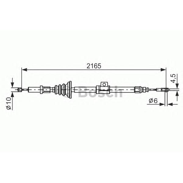 BOSCH - 1987482105 (Тормозной трос)