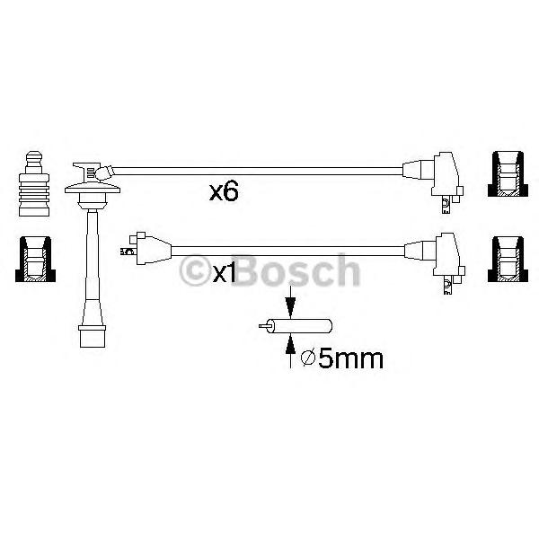 BOSCH - 0 986 356 924 (Комплект проводов зажигания)