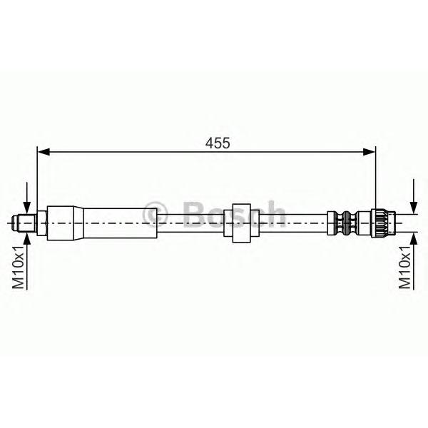 BOSCH - 1987476701 (Тормозной шланг Renault Laguna/Trafic <01)