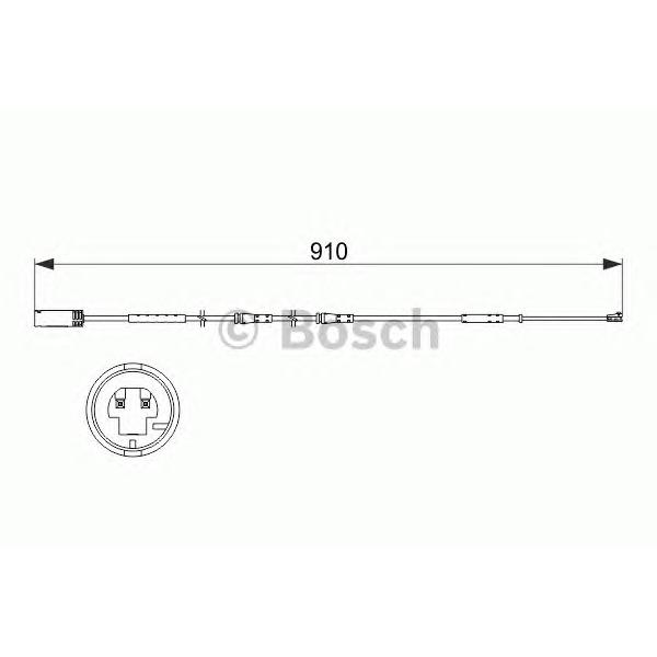 BOSCH - 1987473522 (Датчик износа тормозных колодок Mini Countryman R6)
