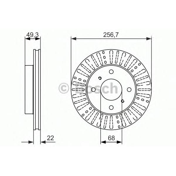 BOSCH - 0 986 479 881 (Тормозной диск)