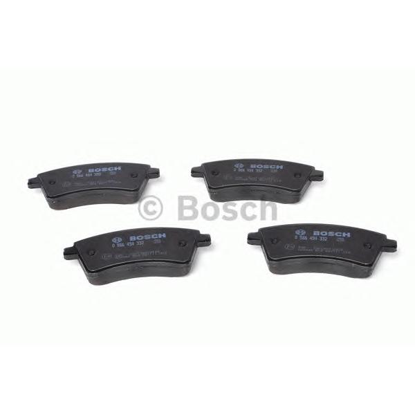 BOSCH - 0 986 494 332 (Комплект тормозных колодок, дисковый тормоз)