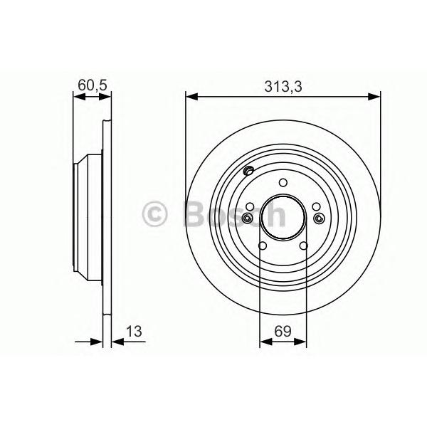 BOSCH - 0986479C27 (Тормозной диск)