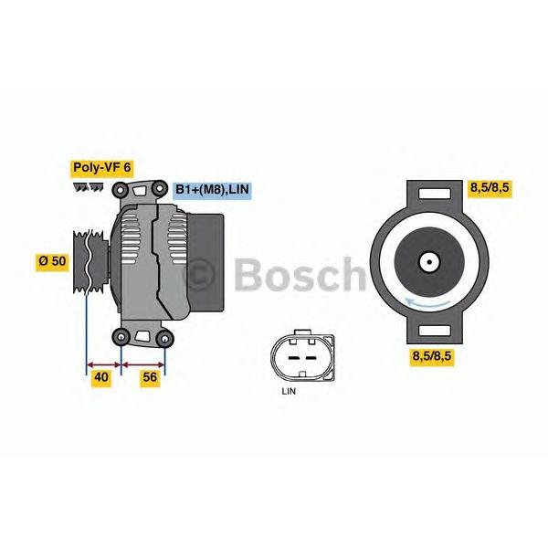 BOSCH - 0986049010 (Генератор MB 120A)