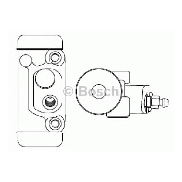 BOSCH - F026002350 (Цилиндр тормозной задний)