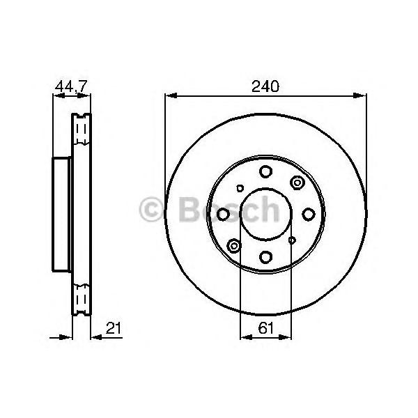 BOSCH - 0 986 478 115 (Тормозной диск)