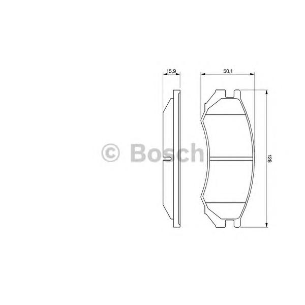 BOSCH - 0 986 460 981 (Комплект тормозных колодок, дисковый тормоз)