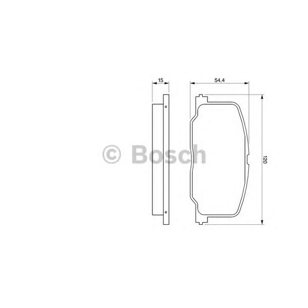BOSCH - 0 986 493 720 (Комплект тормозных колодок, дисковый тормоз)