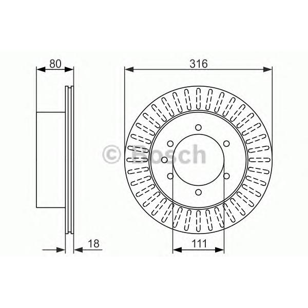 BOSCH - 0 986 479 385 (Тормозной диск)
