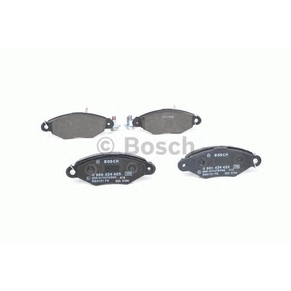BOSCH - 0 986 424 455 (Комплект тормозных колодок, дисковый тормоз)