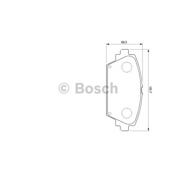 BOSCH - 0 986 424 791 (Колодки тормозные передние (23094))