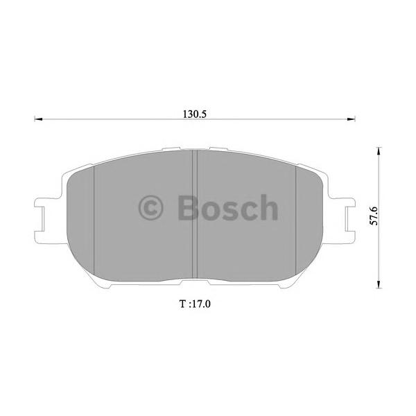 BOSCH - 0 986 505 402 (Комплект тормозных колодок, дисковый тормоз)