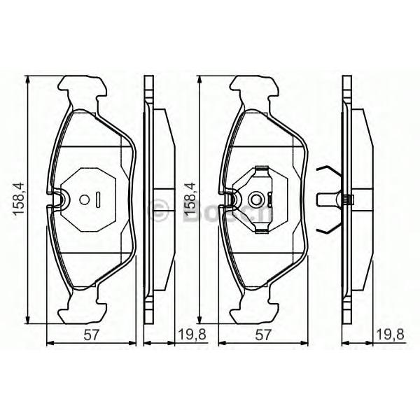 BOSCH - 0986495162 (Дисковые колодки)
