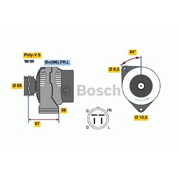 BOSCH - 0 986 040 830 (Генератор)