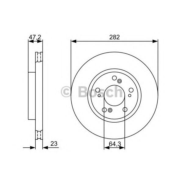 BOSCH - 0 986 479 365 (Тормозной диск)