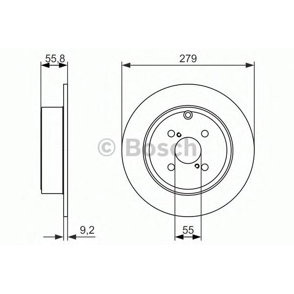 BOSCH - 0 986 479 951 (Тормозной диск)
