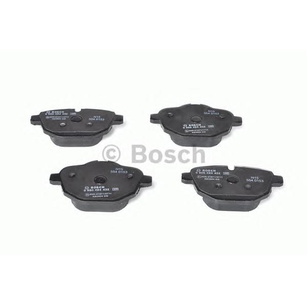 BOSCH - 0 986 494 432 (Колодки томозные задние для BMW 5 (F10), X3 (F25), X4 (F26))