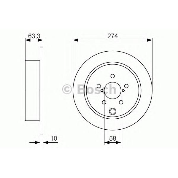 BOSCH - 0 986 479 634 (Тормозной диск)