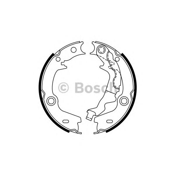 BOSCH - 0986487761 (Колодки тормозные барабанные)