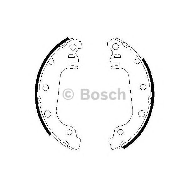 BOSCH - 0 986 487 032 (Комплект тормозных колодок)
