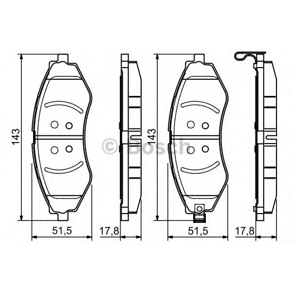 BOSCH - 0986495116 (Дисковые колодки)