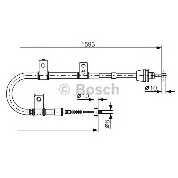BOSCH - 1987482166 (трос ручного тормоза)