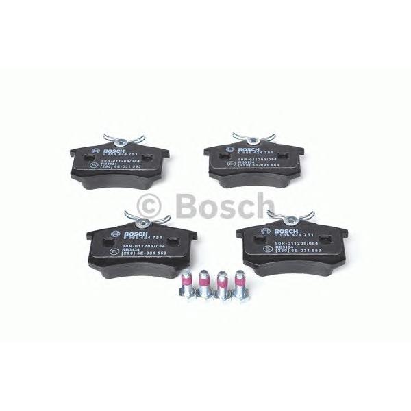 BOSCH - 0 986 424 751 (Комплект тормозных колодок, дисковый тормоз)