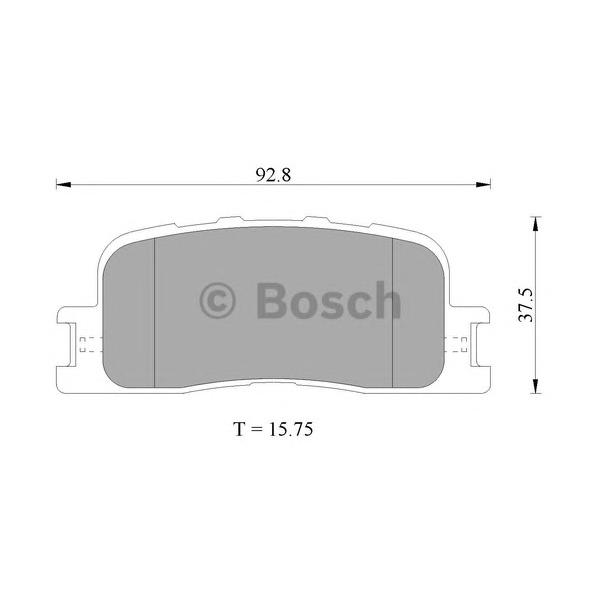 BOSCH - 0 986 505 403 (Комплект тормозных колодок, дисковый тормоз)