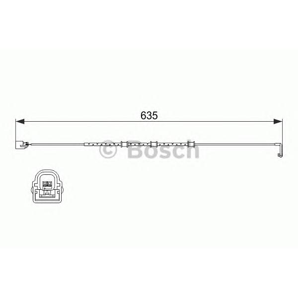BOSCH - 1987474515 (Датчик износа торм.колодок JAGUAR -14 635мм)