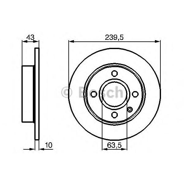 BOSCH - 0 986 478 501 (Тормозной диск)