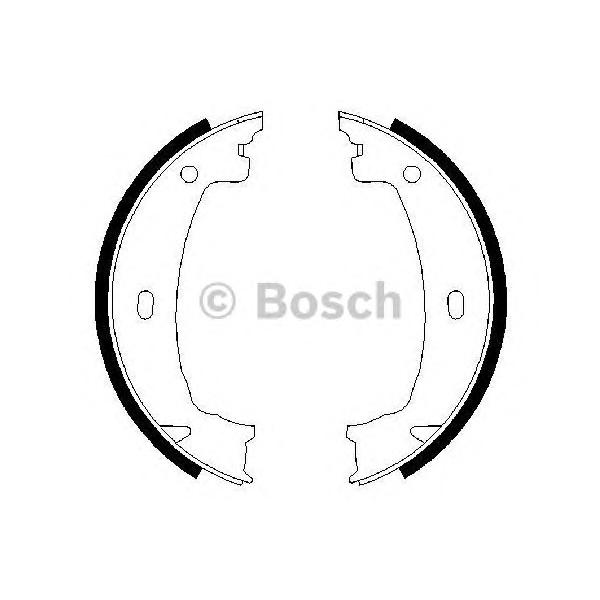 BOSCH - 0 986 487 608 (Комплект тормозных колодок, стояночная тормозная система)