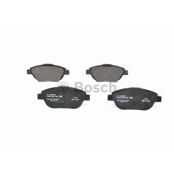 BOSCH - 0 986 494 438 (Комплект тормозных колодок, дисковый тормоз)