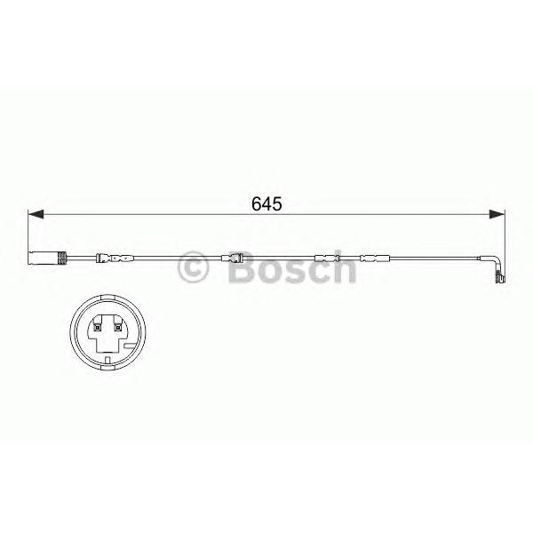 BOSCH - 1987473504 (Датчики износа тормозных колодок BOSCH)