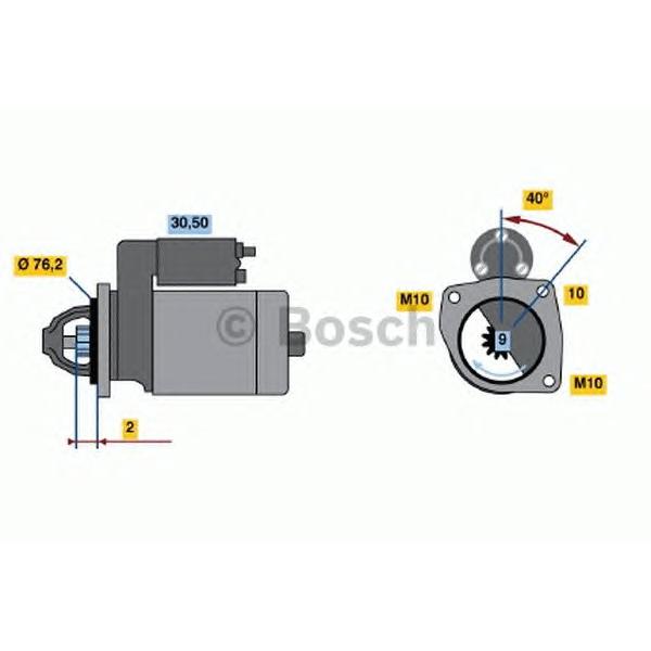 BOSCH - 0 001 107 076 (Стартер)