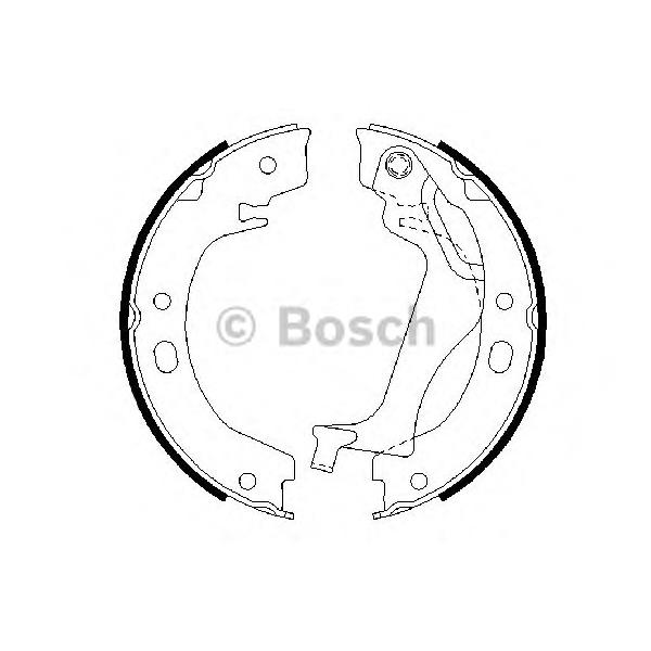 BOSCH - 0 986 487 713 (Комплект тормозных колодок, стояночная тормозная система)