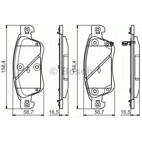 BOSCH - 0986495134 (Дисковые колодки)