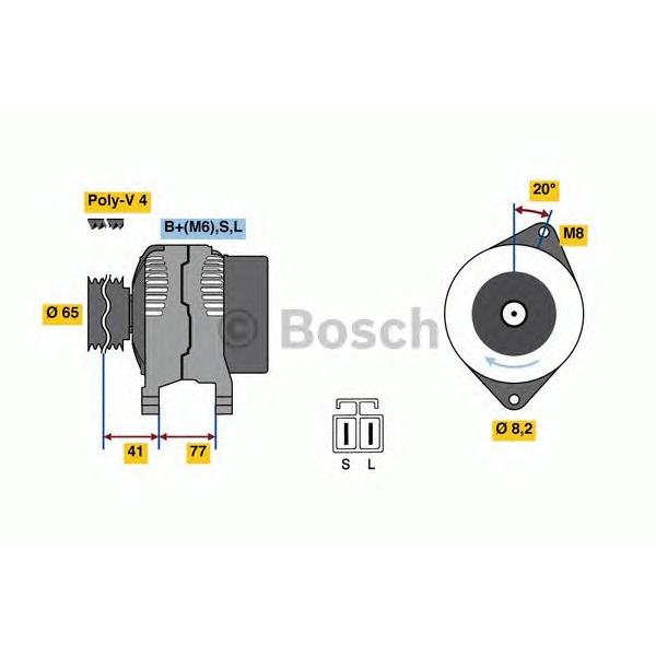 BOSCH - 0 986 049 900 (Генератор)