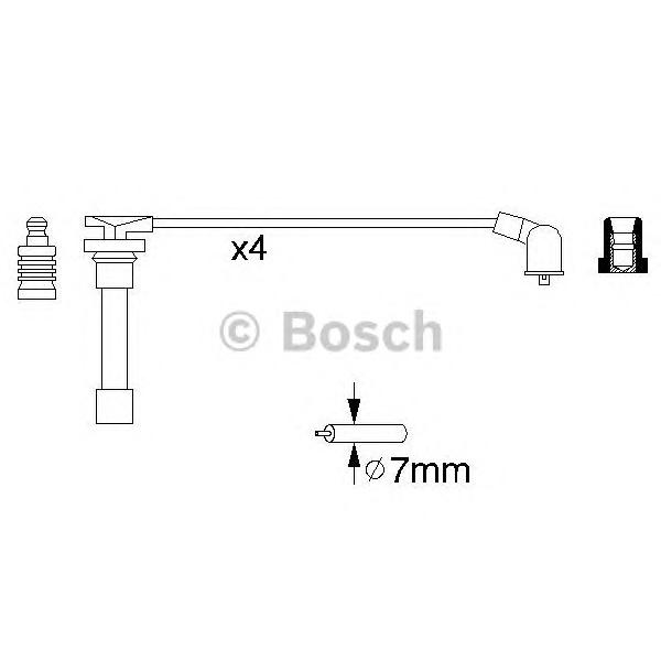 BOSCH - 0 986 356 793 (Комплект проводов зажигания)