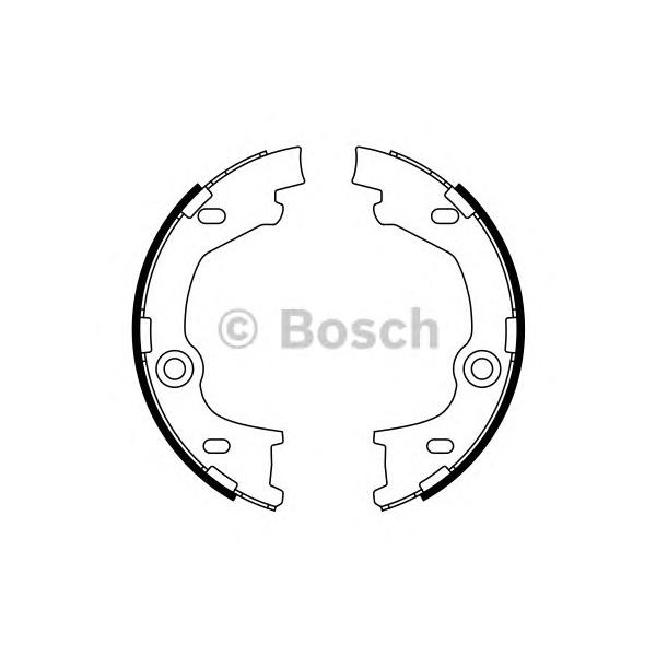BOSCH - 0 986 487 777 (Комплект тормозных колодок, стояночная тормозная система)