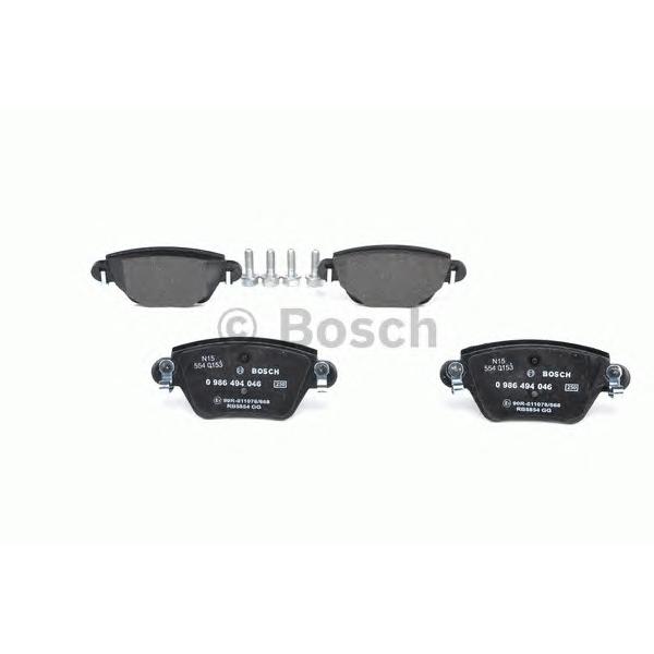 BOSCH - 0 986 494 046 (Комплект тормозных колодок, дисковый тормоз)