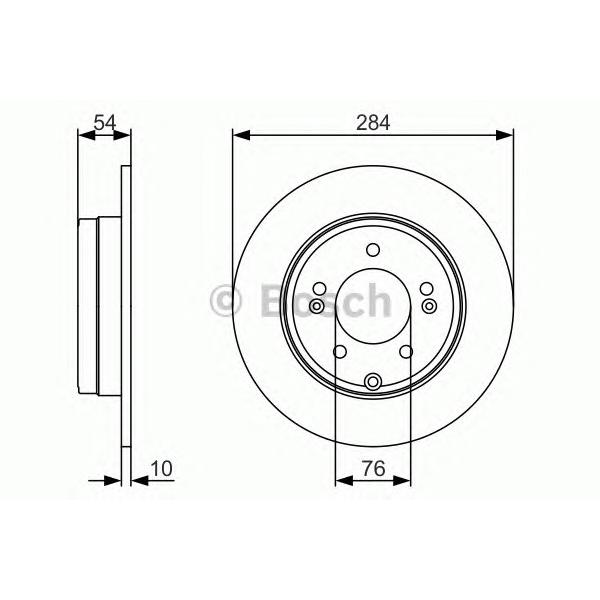 BOSCH - 0986479A45 (Тормозной диск 0986479A45)