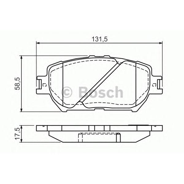 BOSCH - 0986494363 (Дисковые колодки 0986494363)
