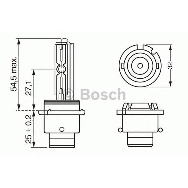 BOSCH - 1 987 302 904 (Лампа газоразрядная (D2S) 12V 35W P32d-2)