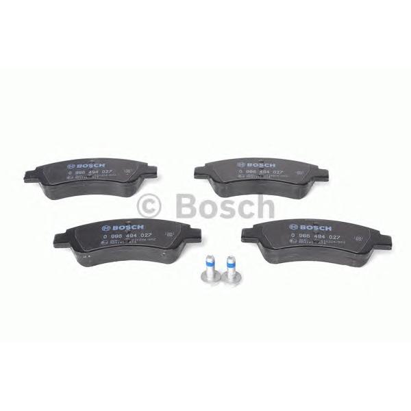 BOSCH - 0 986 494 027 (Комплект тормозных колодок, дисковый тормоз)