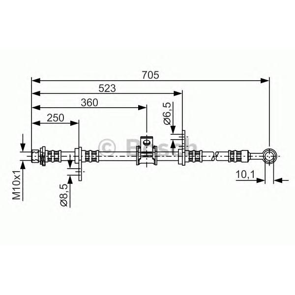 BOSCH - 1987476754 (Шланг тормозной FR)