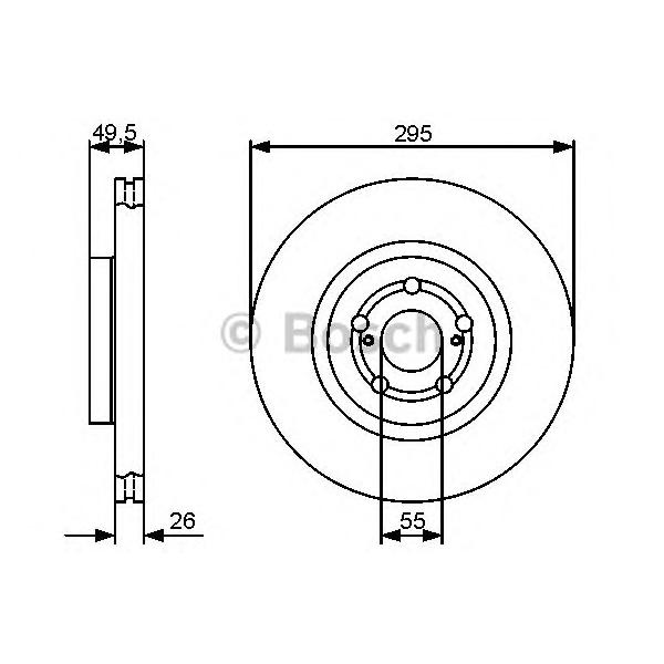 BOSCH - 0 986 479 423 (Тормозной диск)