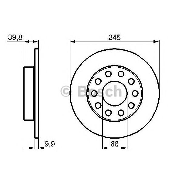 BOSCH - 0 986 478 986 (Тормозной диск)