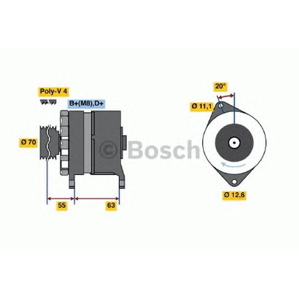 BOSCH - 0 986 036 780 (Генератор)