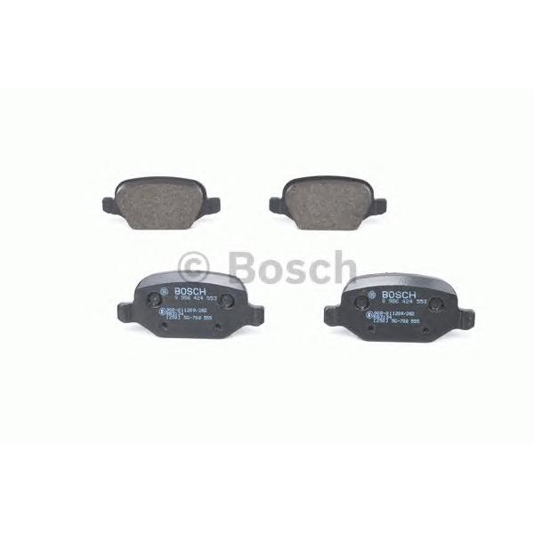 BOSCH - 0 986 424 553 (Комплект тормозных колодок, дисковый тормоз)