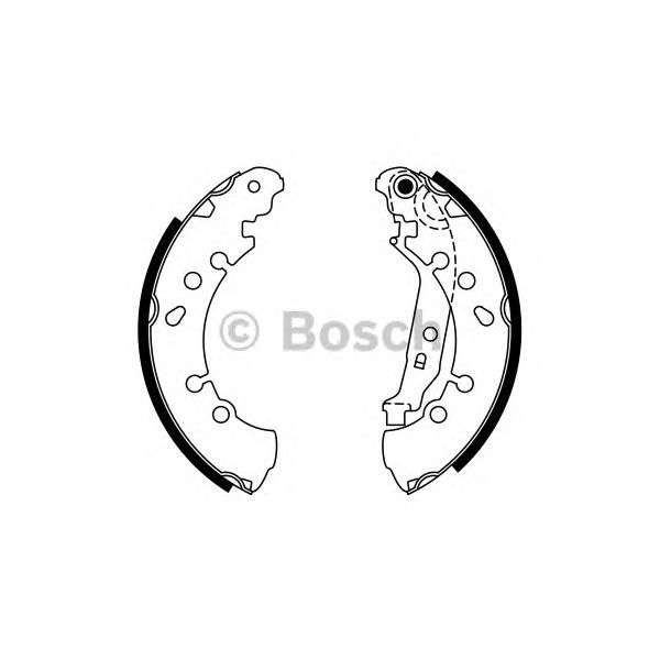BOSCH - 0986487759 (Колодки барабанные к-кт)